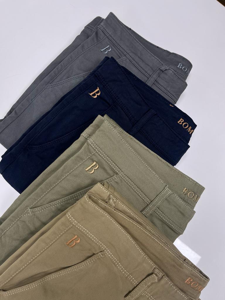 Bomy Chino Trousers Stretch Slim Fit for men